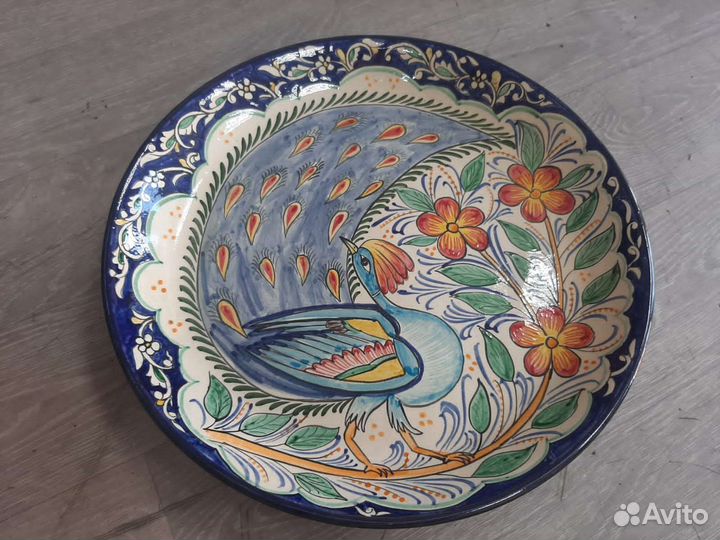 Узбекская посуда ляган Жарптица