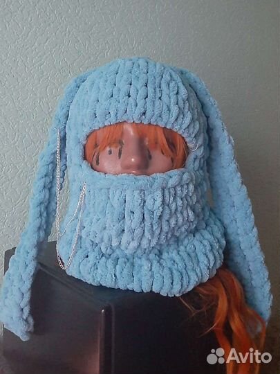 Шапка балаклава с ушками