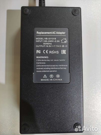 Зарядное устройство для ноутбука HP, Acer