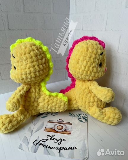 Вязаная игрушка дракончик