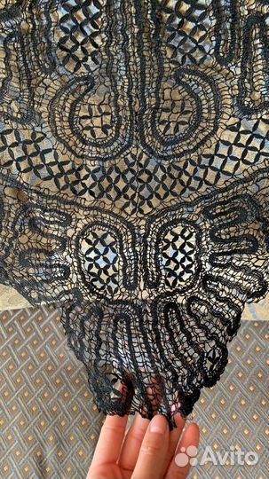 Косынка на коклюшках,вологодское кружево