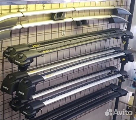 Поперечины Turtle Air1 black на рейлинги