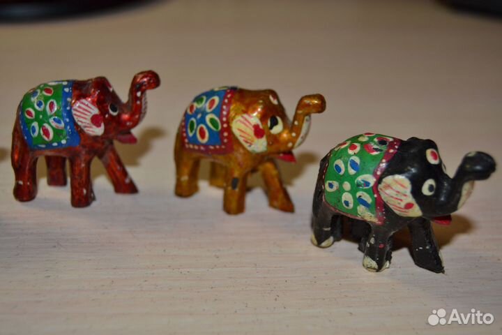 Маленькие фигурки. Слоники. Слон, слоник. 5 шт