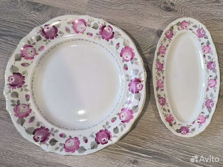 Тарелки зик СССР фарфоровая