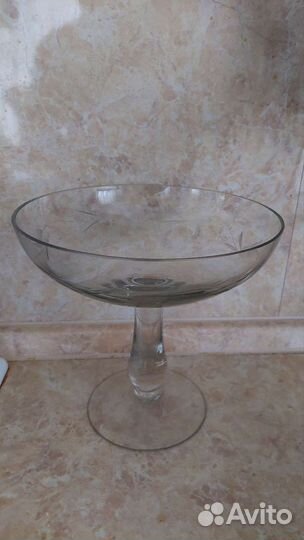 Ваза для фруктов на ножке СССР