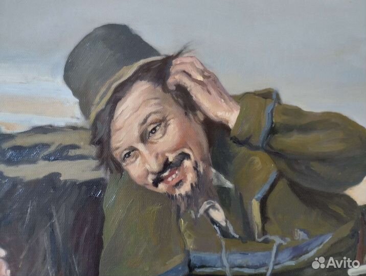 Охотники на привале. Копия картины