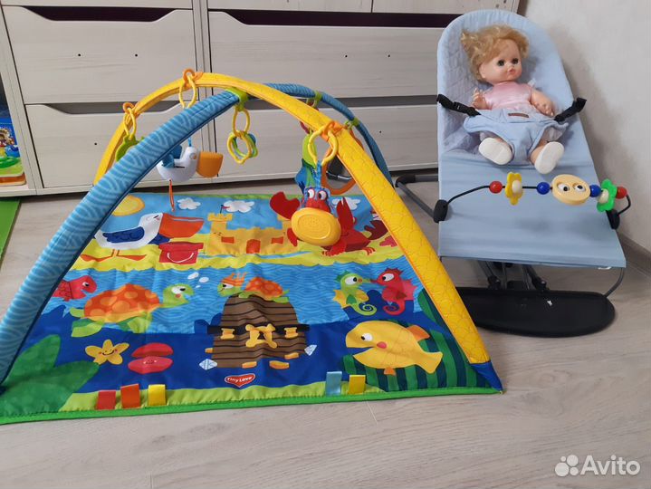Детский развивающий коврик и шезлонг