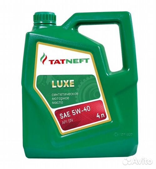 Моторное масло Tatneft Luxe 5W-40 синтетическое 4