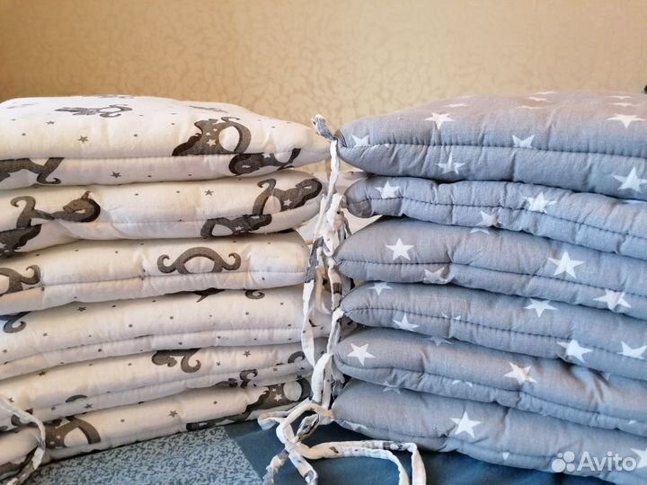 Бортики в детскую кроватку бу