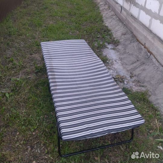 Раскладушка с матрасом бу
