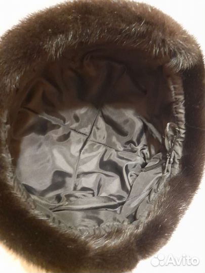 Шапка норковая женская новая