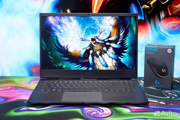 Игровой ноутбук HP / AMD Ryzen 5 / RX 6600M