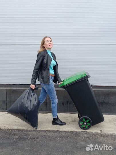 Контейнер 80 л. мусорный прямоугольный арт.543