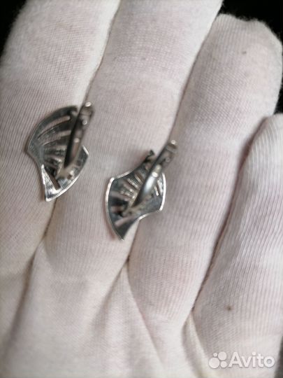 Серьги серебро 925 пробы