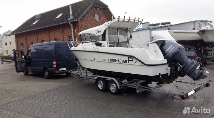 Finnmaster Pilot 7 W + Yamaha F150 detx + Прицеп