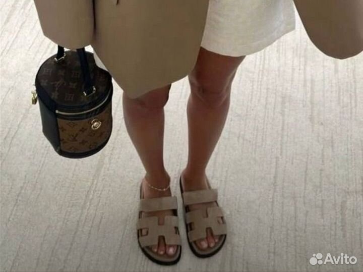 Шлепки hermes chypre