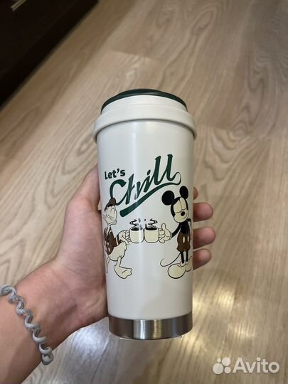 Starbucks тамблер, выпущенный к столетию Disney