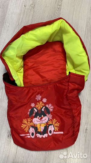 Конверт на овчине, чехол на санки