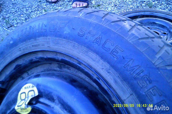 R15 Dunlop SP RV-Major TG 3 135/80, PCD 4x114.3 DIA 66