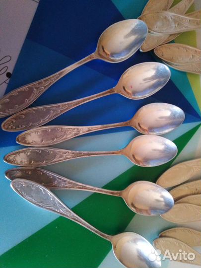 Мельхиоровые ложки вилки