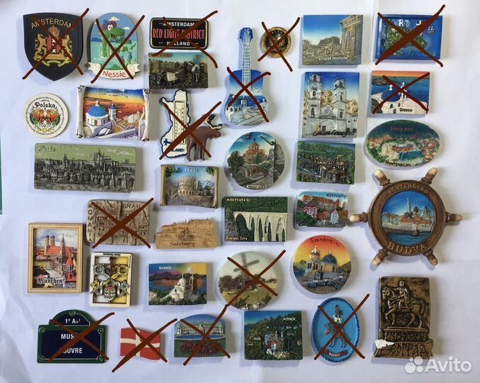 Магниты на холодильник из разных стран