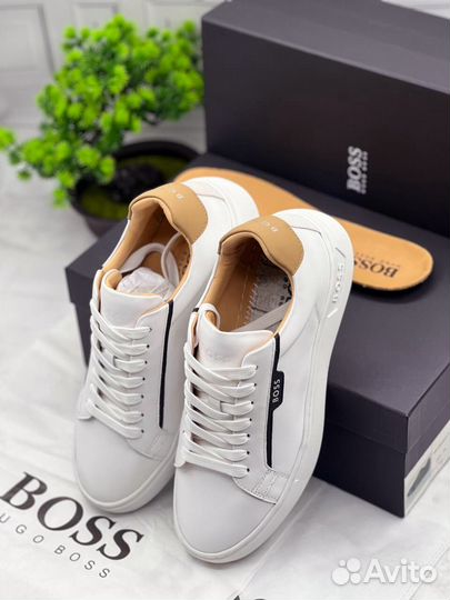 Кроссовки Boss кожа