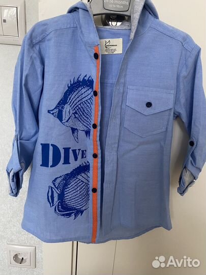 Рубашка для мальчика Карамелли, 2-3 года