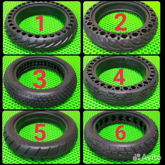 Колесо покрышка шина литая для электросамоката