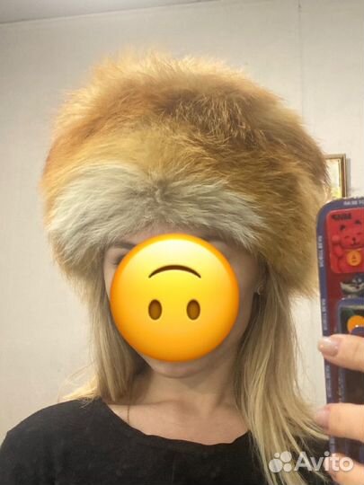 Шапка из меха лисы