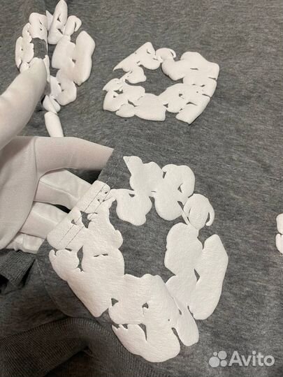 Худи Denim Tears серое