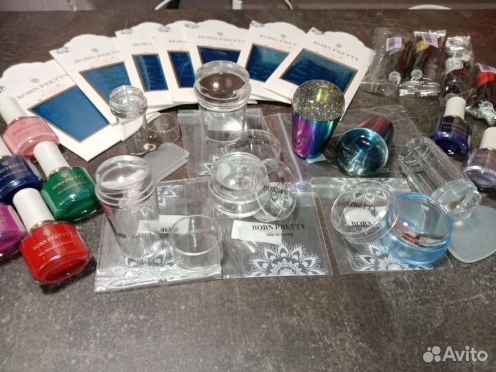 Штампы, пластины, лак для стемпинга