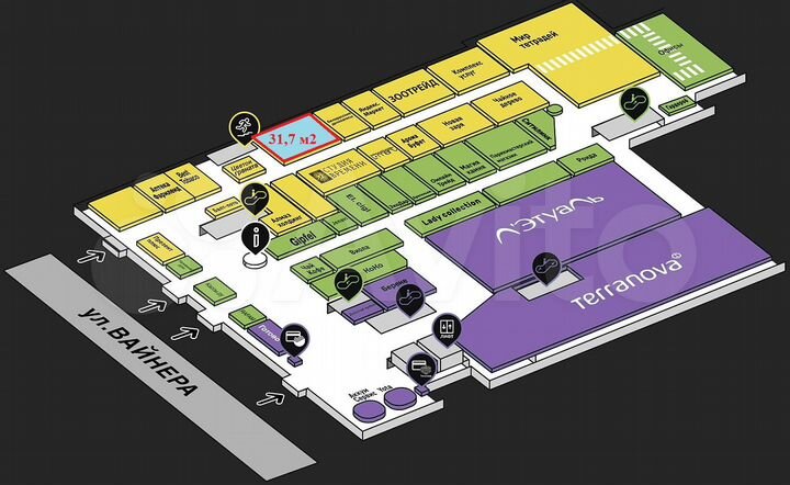 Торговая площадь, 31.7 м²