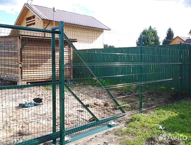 Сетка для забора 3d