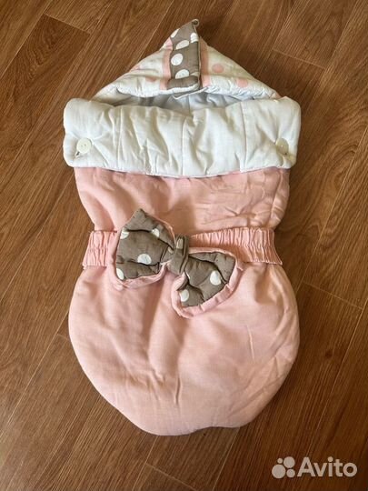 Конверт на выписку для девочки из роддома осень