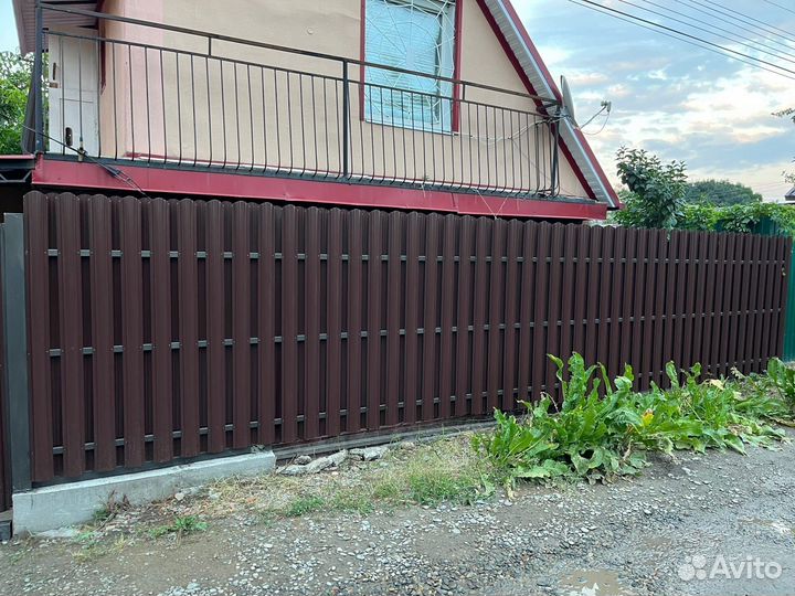 Заборы из профнастила, 3д сетка, штакетник