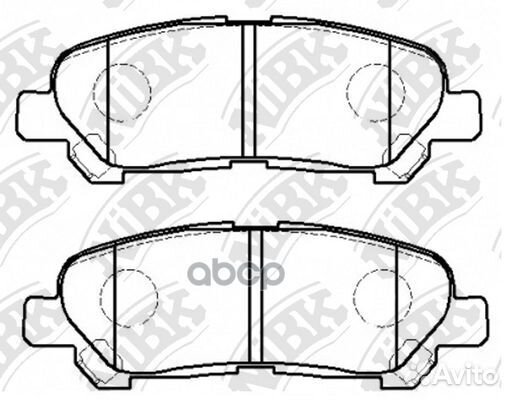 Колодки тормозные дисковые зад PN1848 NiBK