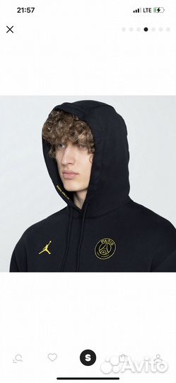 Мужская худи Jordan Paris Saint-Germain Fleece Po