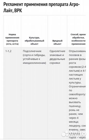 Гербицид Агро-Лайт клеарфилд