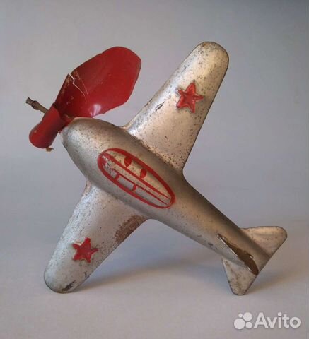 Старинная Самолет - флюгер игрушка Редкость СССР