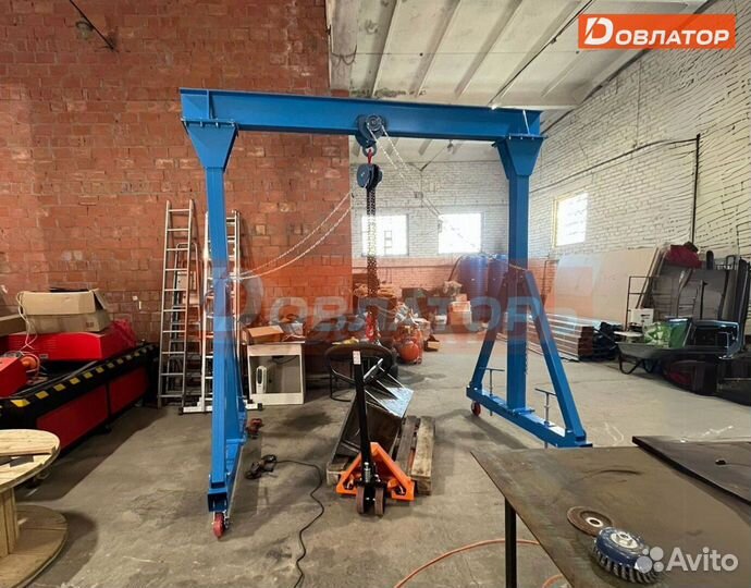 Козловой кран мпу на колесах усиленный