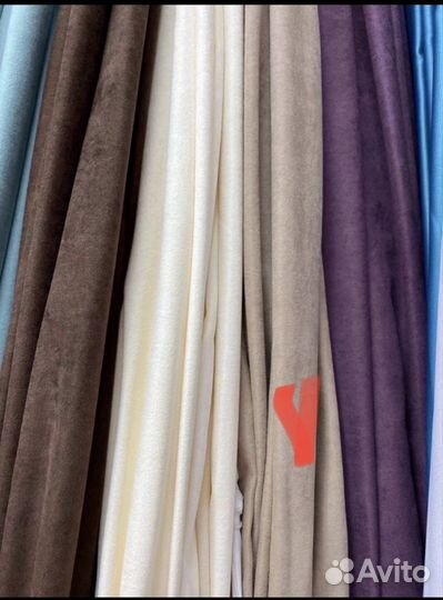 Портьеры под замшу