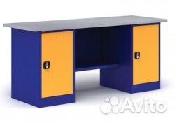 Двухтумбовый металлический верстак вп - 5