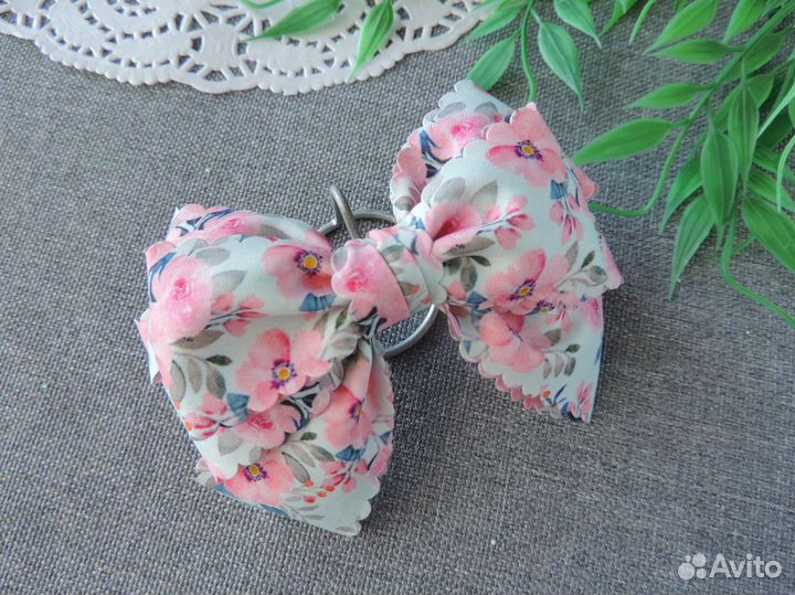 Банты на заколке ручной работы