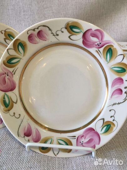 Тарелка. Фарфор. Вербилки. СССР