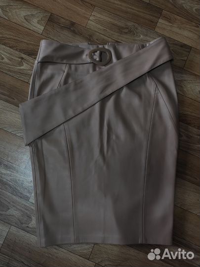Юбка экокожа