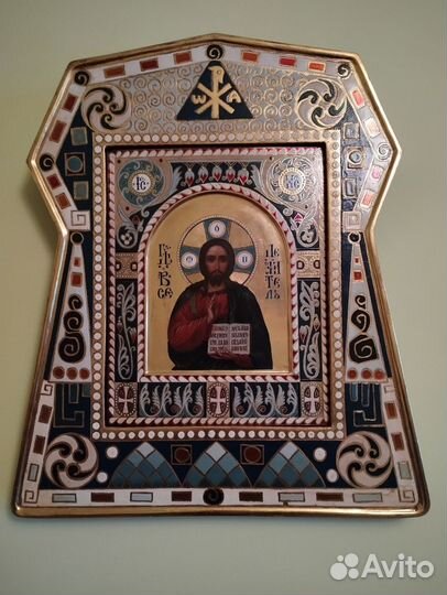 Икона Господь Вседержитель, русский модерн