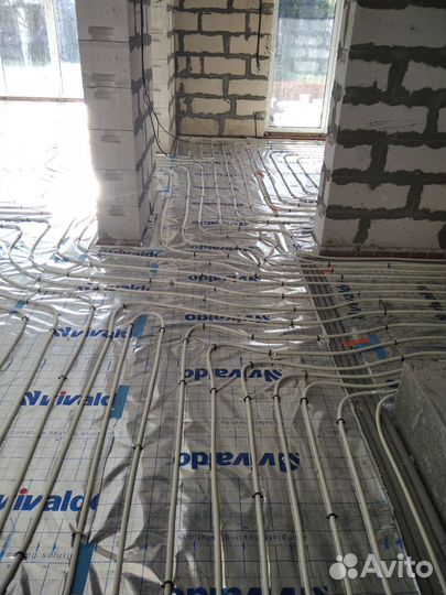 Водоснабжение, канализация, отопление, т. пол