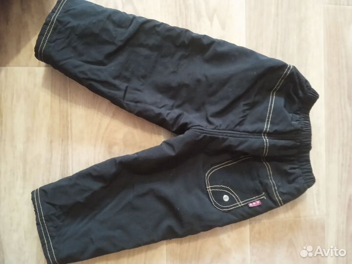 Штаны утепленные зимние детские р. 86-92