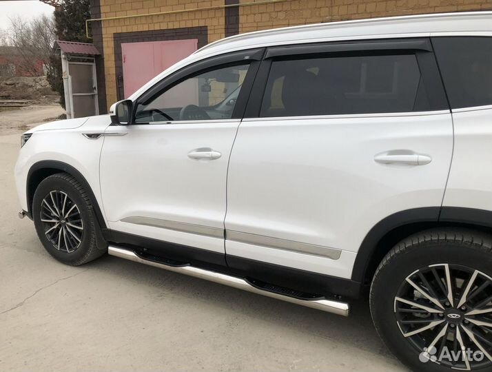 Chery Tiggo 8 Pro Max 2022 Порог труба с проступью