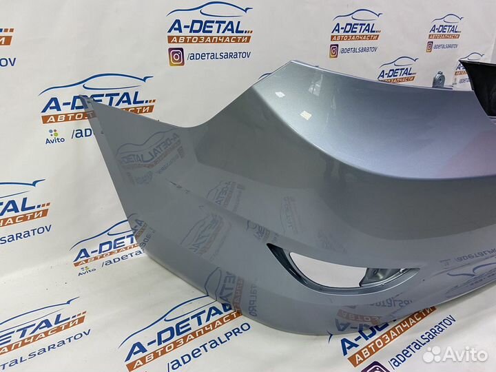 Бампер задний Hyundai Solaris (2011-14) Голубой